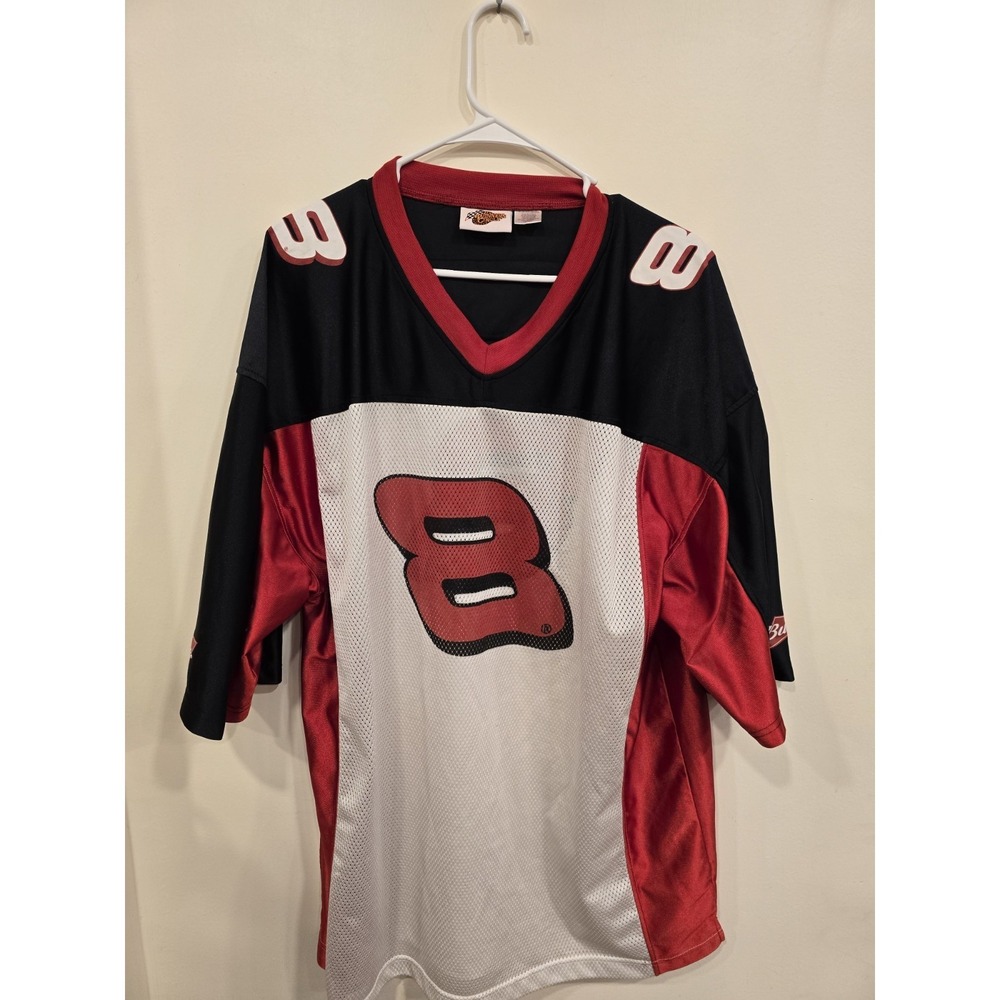 Nascar Earnhardt Jr Winners Circle #8 Racing Jersey Men's XL Budweiser